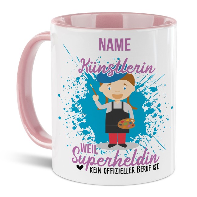 Berufe Tasse Mit Name Personalisiert K Nstlerin Tassendruck