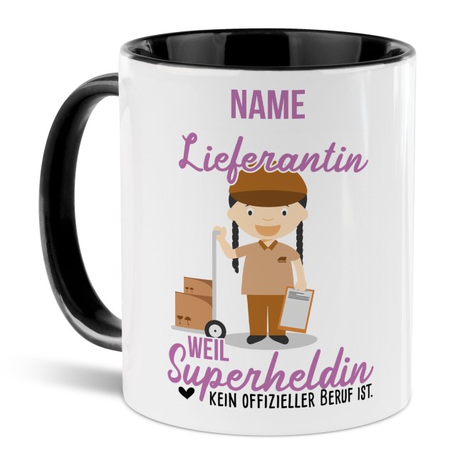 Berufe Tasse Mit Name Personalisiert Lieferantin Tassendruck