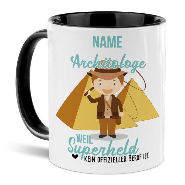 Berufe Tasse Mit Name Personalisiert Arch Ologe Tassendruck