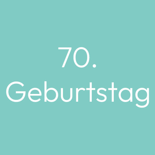 70. Geburtstag
