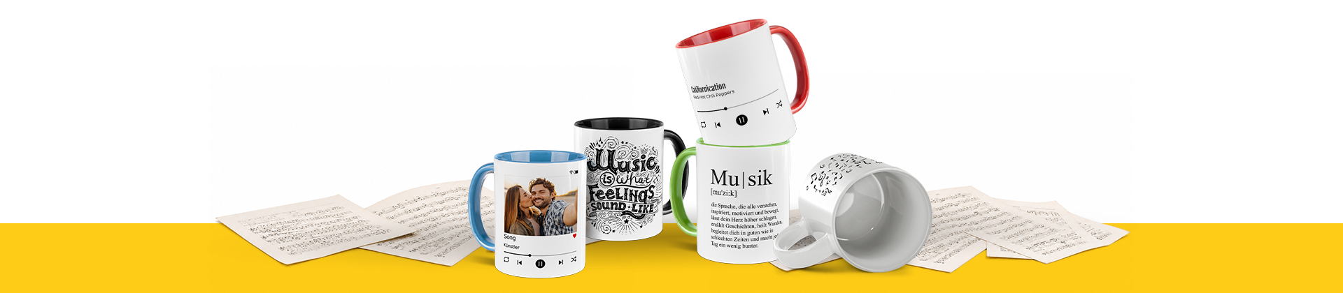 Musiktasse personalisieren: Geschenkideen für Musiker und Musikfans  - Geschenkidee für Musikfans: Musiktasse personalisieren