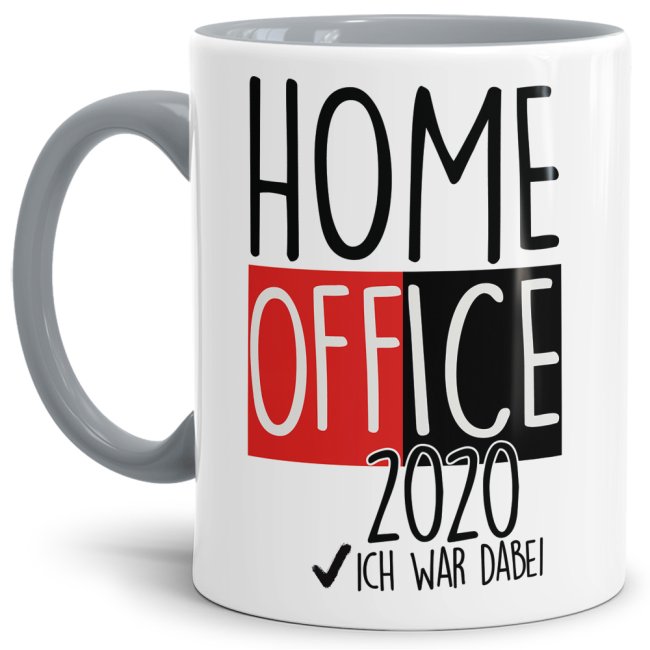 Home-Office Tassen - 2020, ich war dabei! - Grau