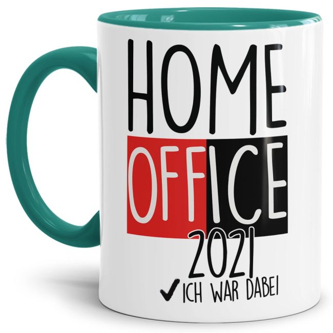Home-Office Tassen - 2021, ich war dabei! - T&uuml;rkis