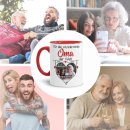 Tasse mit Foto - Wundervollste Oma - Innen &amp; Henkel Rot
