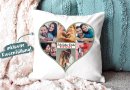 Kissen - Herzcollage mit 6 Fotos - Ich liebe Dich