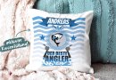 Kissen mit Name f&uuml;r den besten Angler - mit...