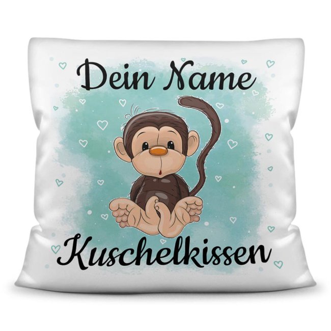 Kissen f&uuml;r Kinder mit s&uuml;&szlig;em Tiermotiv und Name