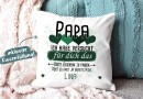 Kissen - Geschenk f&uuml;r Papa von Kind - in...