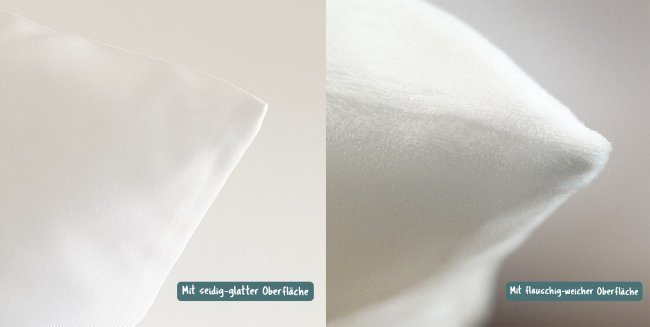 Kissen - Geschenk f&uuml;r Papa von Kind - in Hellgr&uuml;n mit Wunschname - wei&szlig;-glatt