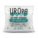 Kissen - Geschenk f&uuml;r Uropa von Kind - in...