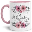 Lustige Tasse - Milfkaffee - Innen &amp;amp; Henkel Rosa