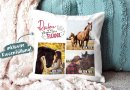 Kissen - Fotocollage - Reiten ist wie fliegen - mit drei...