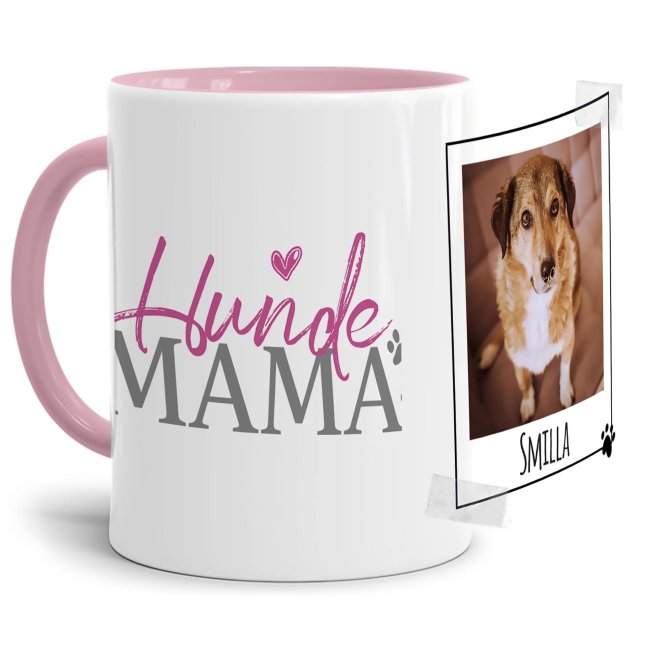 Tasse mit Spruch - Hundemama - mit Foto &amp; Name