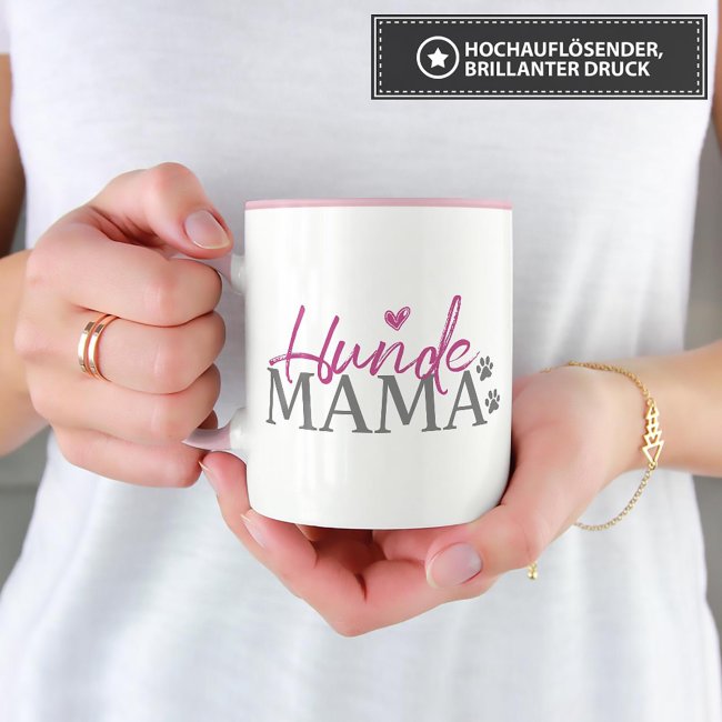 Tasse mit Spruch - Hundemama - mit Foto &amp; Name