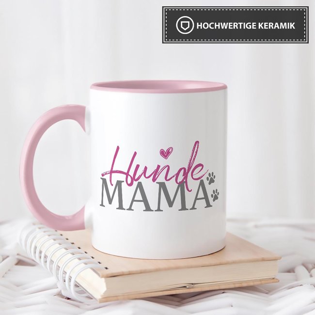 Tasse mit Spruch - Hundemama - mit Foto &amp; Name