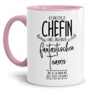 Tasse mit Spruch - Lustige Tasse Chefin - Stolze Chefin...