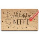 Holzbrett mit Gravur - Weltliebster Neffe