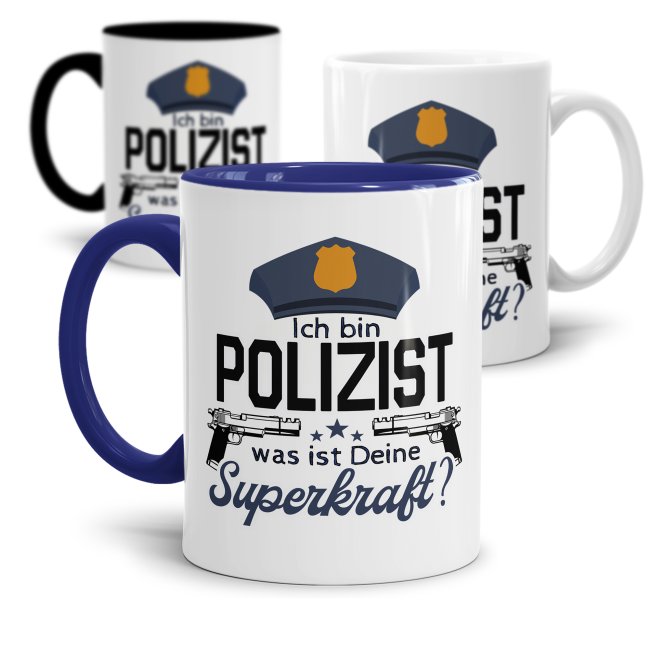 Polizei Tasse - Ich bin Polizist, was ist deine Superkraft?
