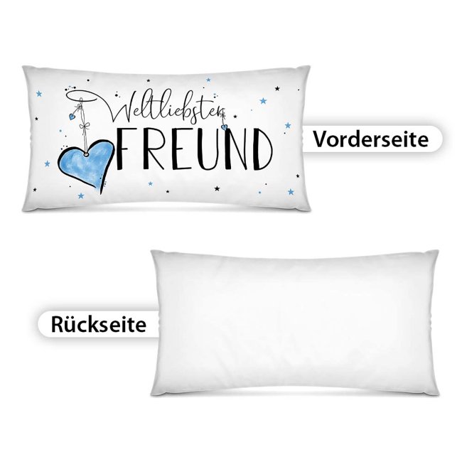 XXL-Kissen mit Spruch - Weltliebster Freund