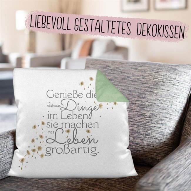 Wunderschne Spruch Fr Kissen Bild