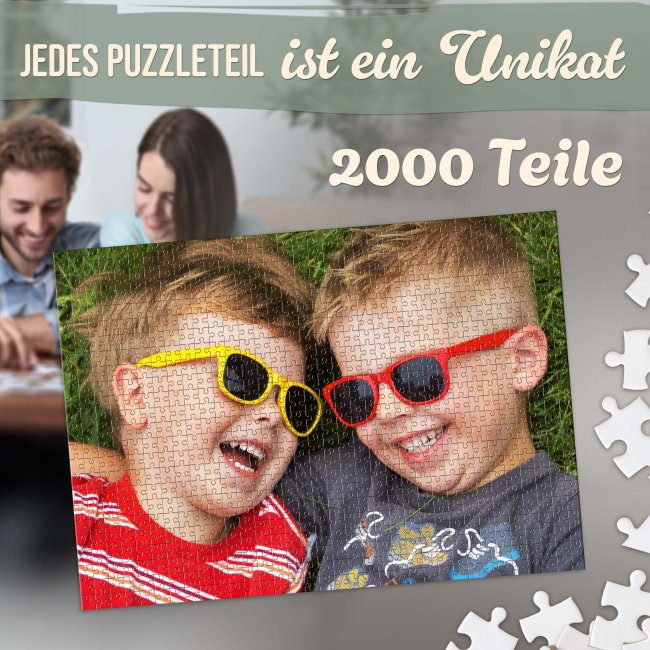 Fotopuzzle 2000 Teile inkl. bedruckter Metalldose