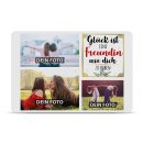 Blechschild f&uuml;r die Freundin gestalten - Gl&uuml;ck...