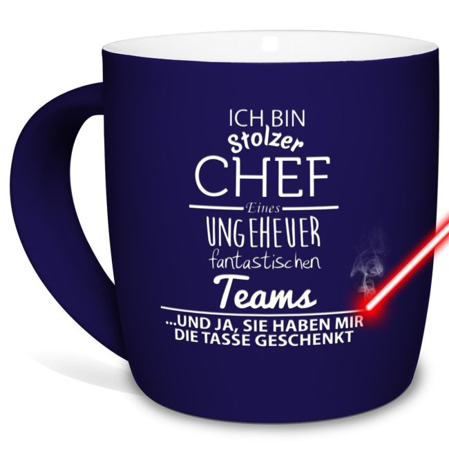 Mug Qualität Made in Germany Cup Kaffeetasse Tasse mit Spruch "Chef" 