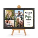 Schieferplatte f&uuml;r Papa mit Fotos gestalten - mit...