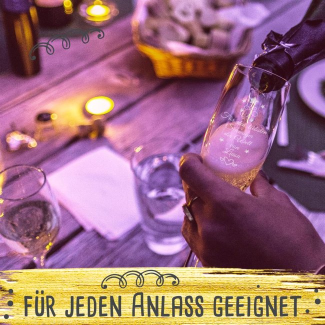 Sektglas mit Gravur - Bester Schwager