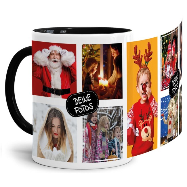 Tazza Personalizzata GRAVURZEILE Con Foto E Collage, Rossa, 330 Ml, In Ceramica, Lavabile In Lavastoviglie E Microonde, Prodotta In Germania - 2
