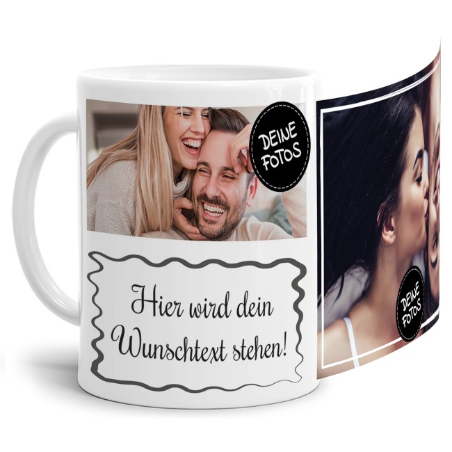 GRAVURZEILE Tazza con scritta Love zum selbst gestalten mit