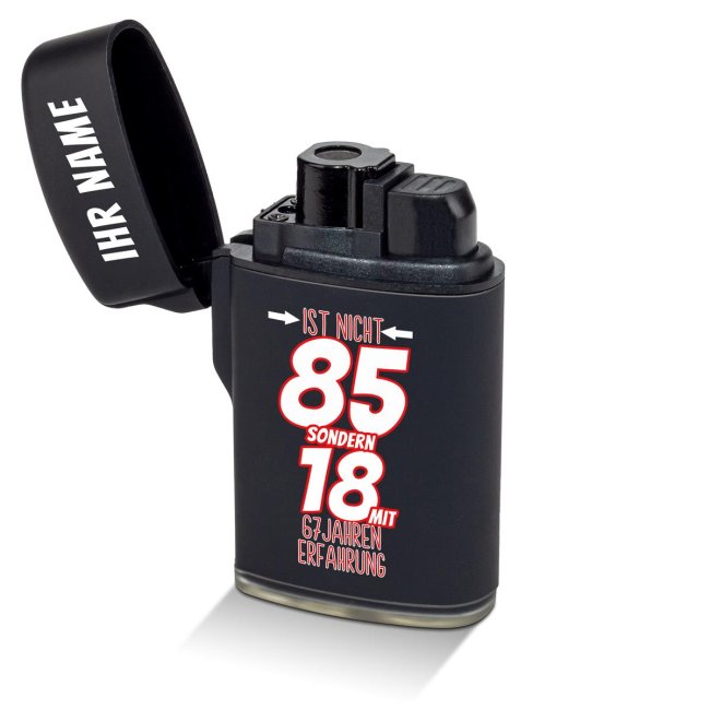 Feuerzeug mit Name zum 85. Geburtstag