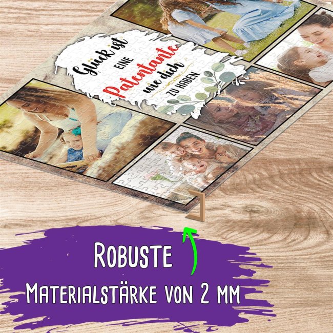 Foto-Puzzle f&uuml;r die Patentante  - Gl&uuml;ck ist - 500 Teile in Karton