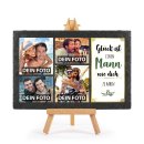 Bedruckte Schieferplatte mit Foto auf Staffelei f&uuml;r...