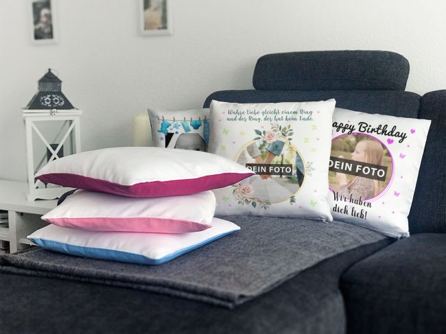 Collagen Kissen f&uuml;r Paare mit Spruch - Wahre Liebe