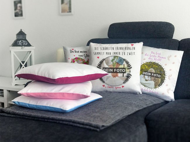 Collagen Kissen f&uuml;r Paare mit Spruch - Erinnerung