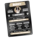 Hundeschild - Hundesteckbrief - mit Foto und Daten