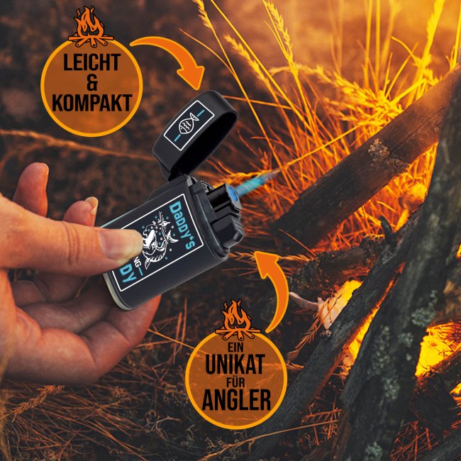 Feuerzeug f&uuml;r Angler - Daddys Fishing Buddy