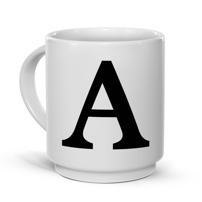 Stapel-Tasse - Buchstaben &amp; Zeichen - Buchstabe A Klassisch