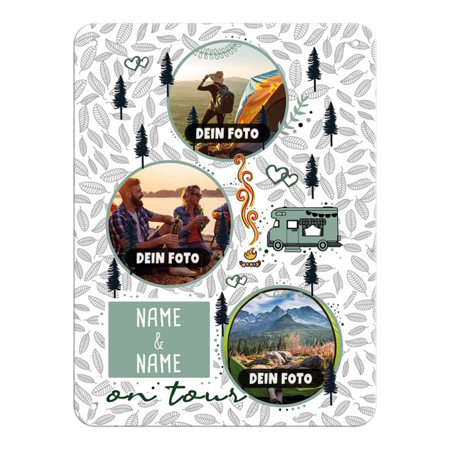 T&uuml;rschild - On tour - mit Fotos und Namen - A5 Hochformat