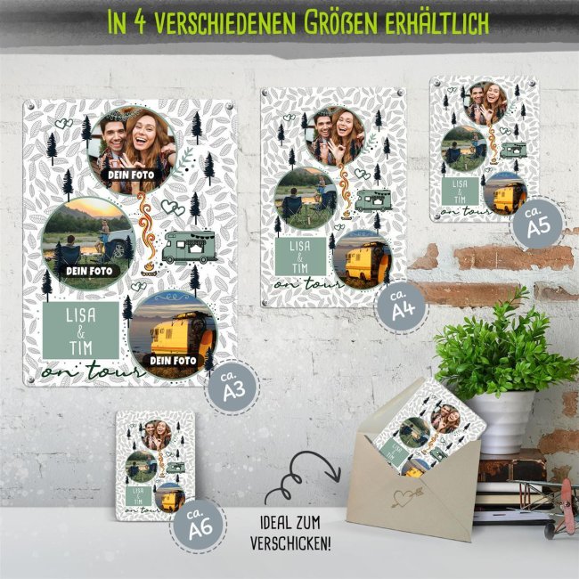 T&uuml;rschild - On tour - mit Fotos und Namen - A5 Hochformat