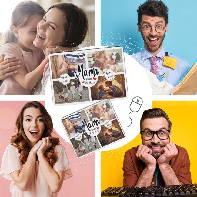 Mousepad - Mama - Danke f&uuml;r alles - 270 x 190 mm