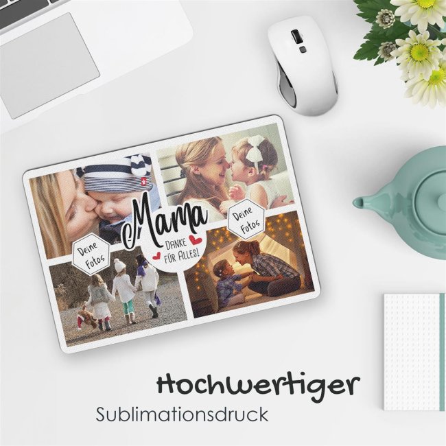 Mousepad - Mama - Danke f&uuml;r alles - 270 x 190 mm