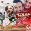 Fotoaufsteller mit Foto und Namen im Holzsockel - Ich...