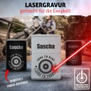 Benzinfeuerzeug mit Name f&uuml;r Biker - Love to ride