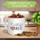 Pott-Tasse - weltliebste Nichte - Innen Rot