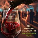 Rotweinglas mit Gravur - Beste Trauzeugin - mit Name