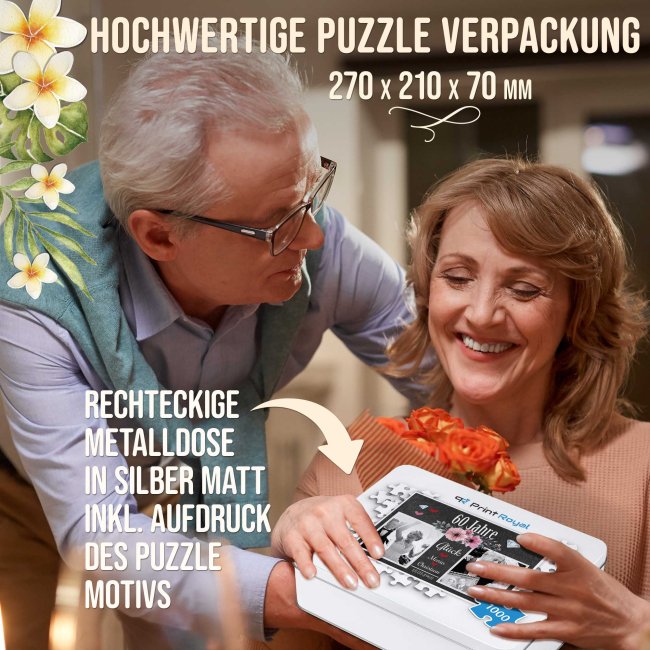 Fotopuzzle zur 60. Hochzeitstag - Geschenk zur diamantenen Hochzeit