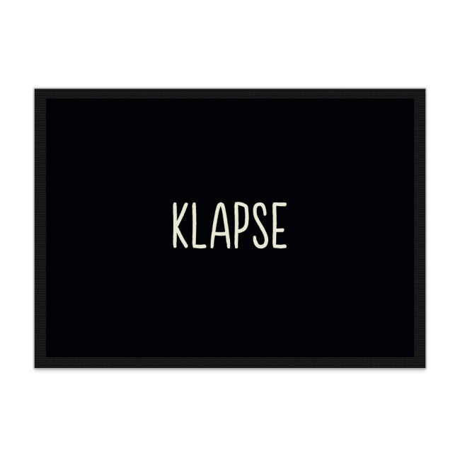 Lustige Fu&szlig;matte - Klapse