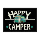 Camping Fu&szlig;matte mit lustigem Spruch - Happy Camper...